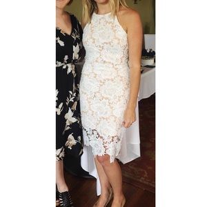 White bridal shower dress